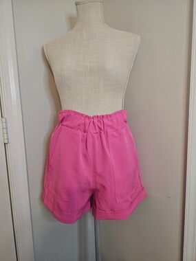 glam High-Waist Pink Shorts